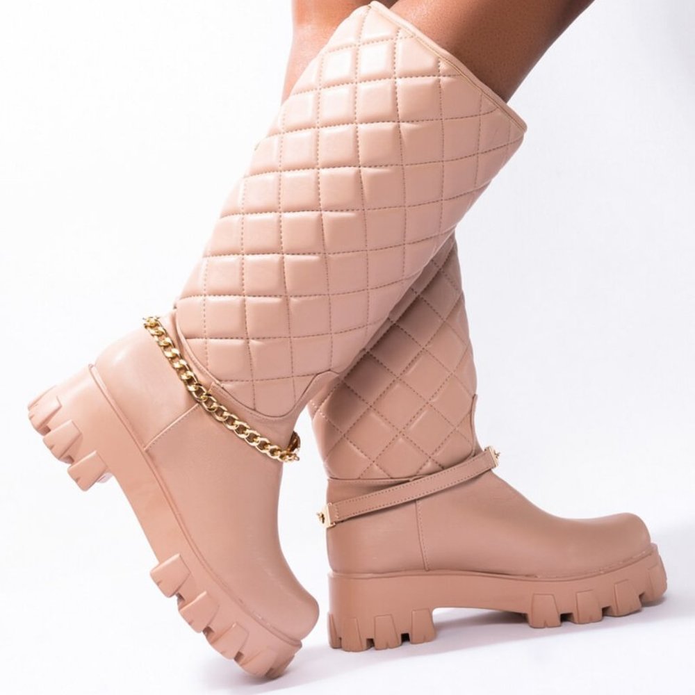NEW Nude Boots